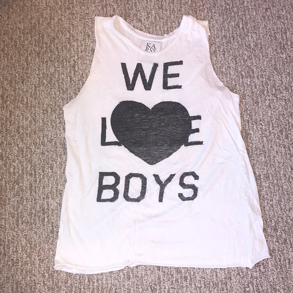 ‘We Love Boys” Zoe Karssen Tank